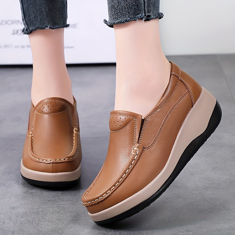 Women's Casual Slip-On Wedge Sneakers Lightweight Comfort Platform