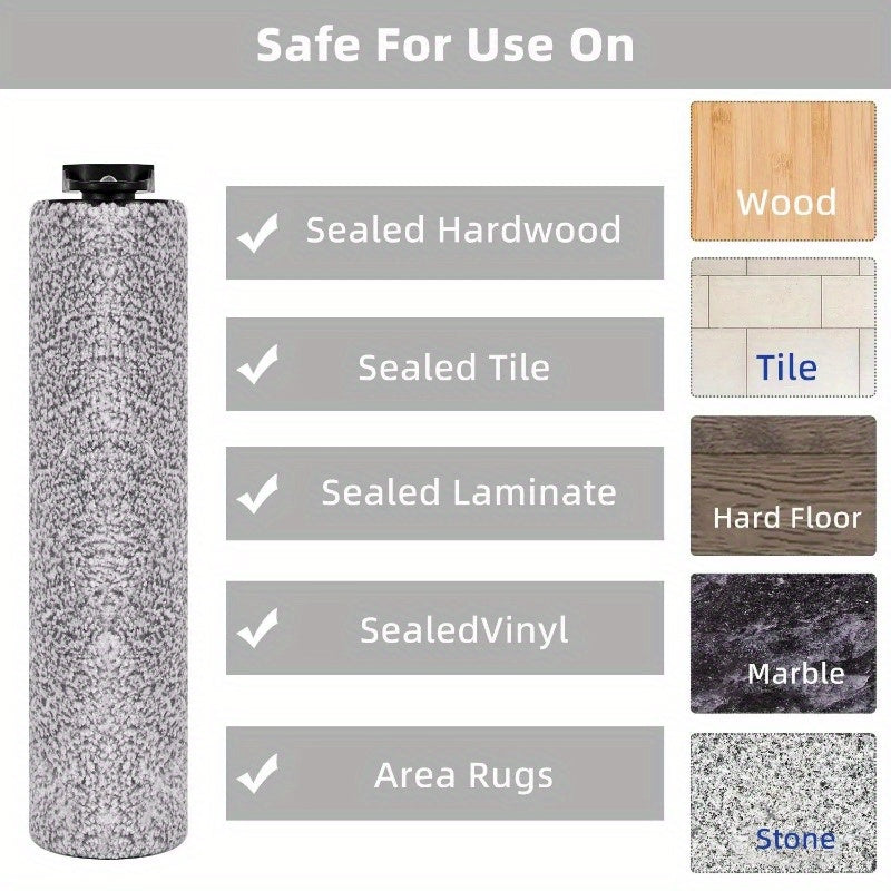 Replacement Parts Kit for Cordless Wet Dry Floor Cleaner Includes Roller Brush Filters