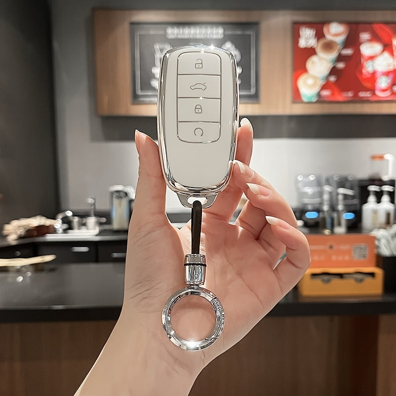 Premium TPU Key Fob Cover Case for Cars Scratch-Resistant Keychain Accessory