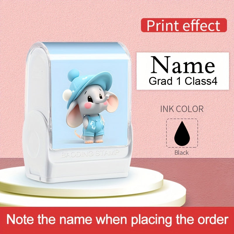 Maktab va faoliyatlar uchun Moviy PVC fil hayvon nomi shtampasi