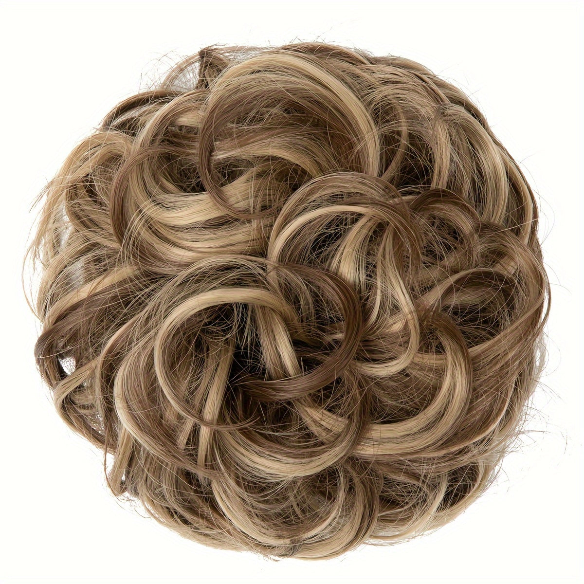 Women High-Temperature Fiber Wig with Sewn PET Hair Tie Elegant Style