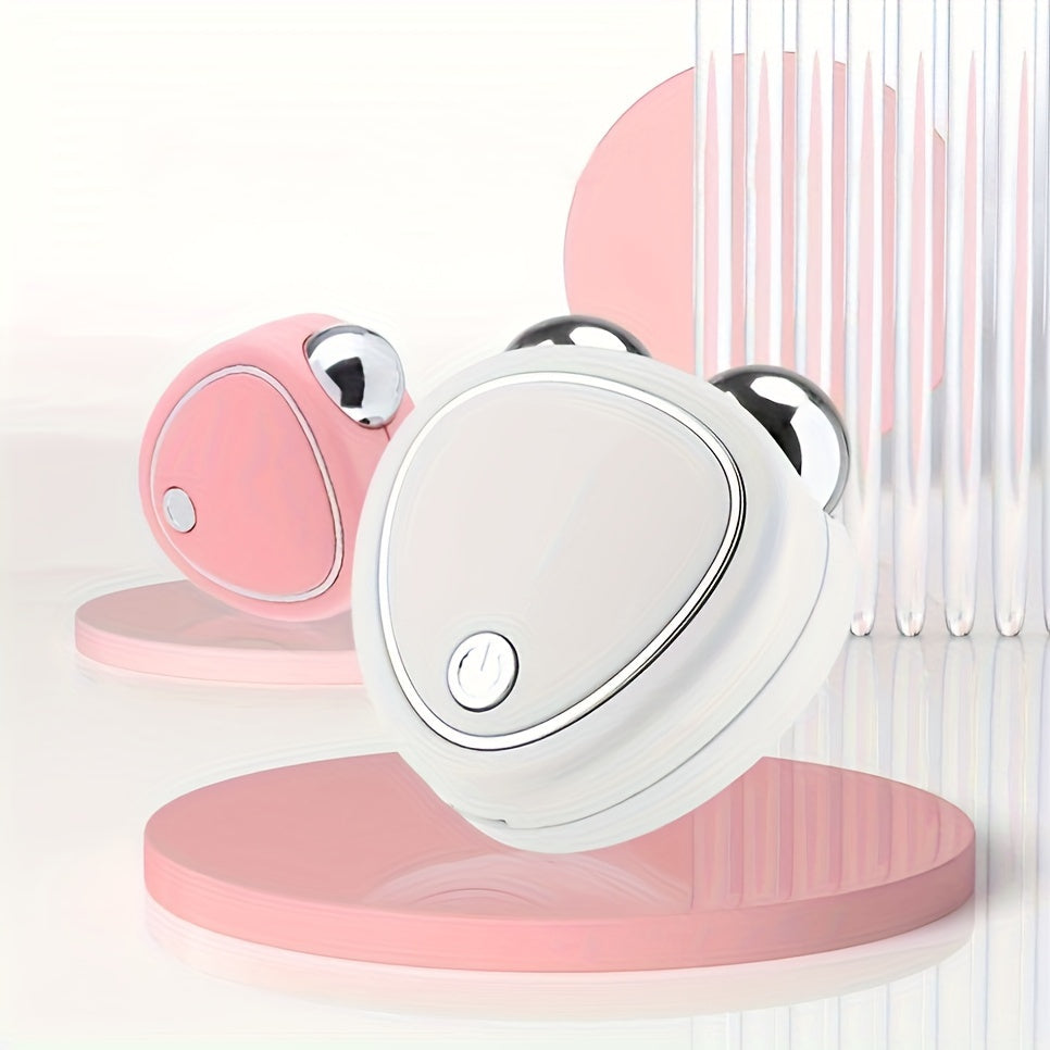 USB Rechargeable 3D Facial Massage Roller for Skin Care and Beauty Enhancement