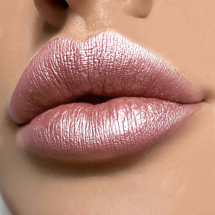 Mujer Coral Lipstick de perlas resistente al agua y de larga duración