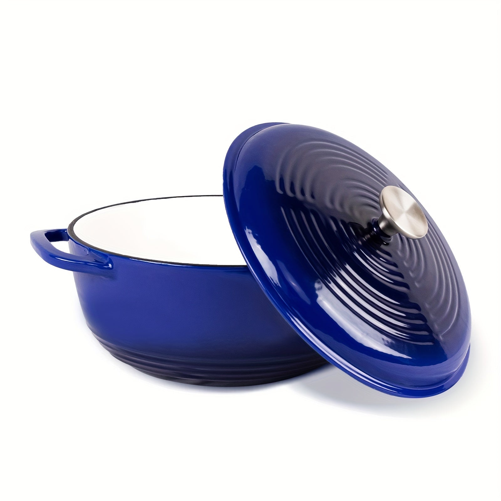 Cast Iron Enamel Pot 23cm 3.5L Multifunctional for Stove Pasta Steak