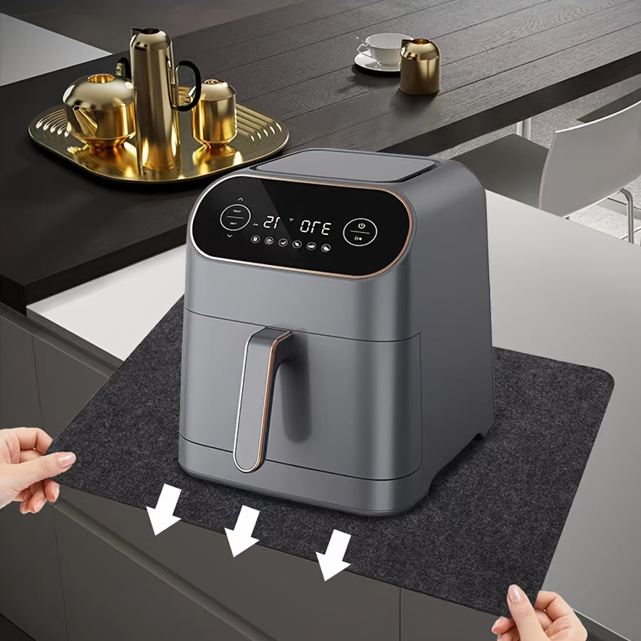 Protector de encimera de poliéster con función deslizante, tapete resistente al calor para freidora de aire, licuadora, cafetera y tostadora