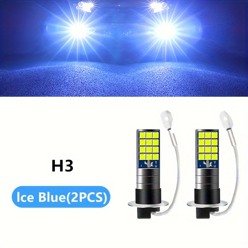 Car LED Fog Light Bulb 6000K White Ice Blue Yellow White 2 Pack