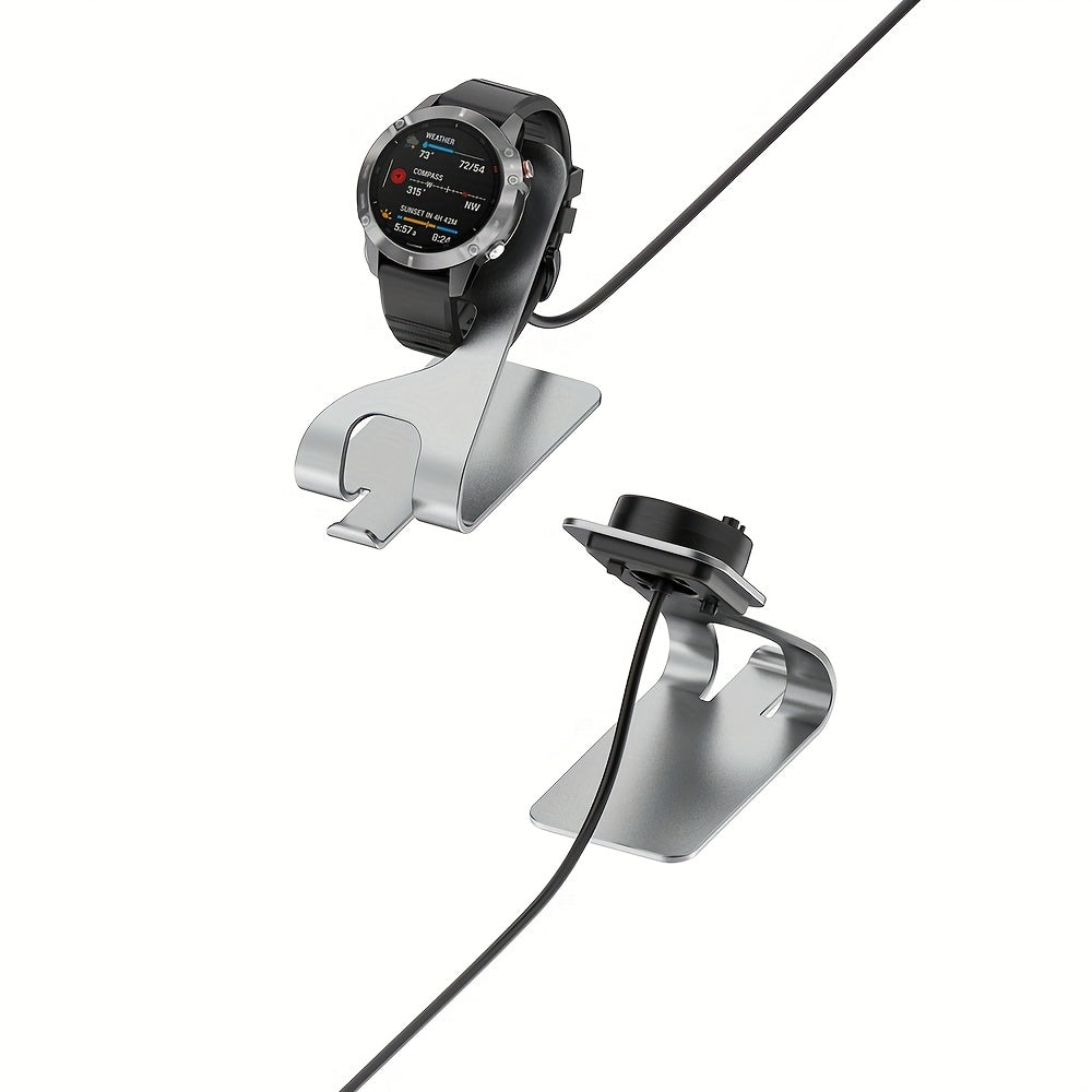 Metal Charger Stand with USB-C Magnetic Dock for Garmin Watches