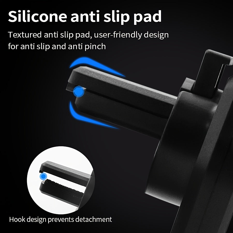 Universal avtomobil telefon uchun tutqich, shovqinsiz, havo ventili uchun o'rnatish, sozlanadigan
