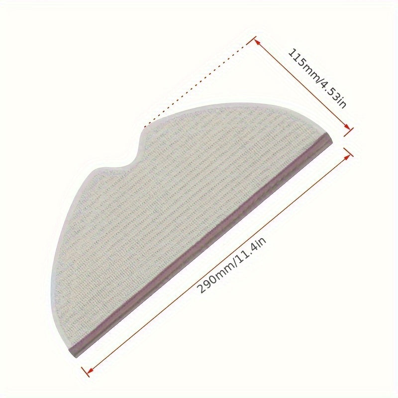 Roborock vakuumlari uchun mo'ljallangan olti mikrofiber mopa pad - S5, S5 Max, S6 seriyalari, E4, Q7 va boshqa modellarga mos keladi - samarali pol parvarishi uchun mustahkam matodan tayyorlangan.
