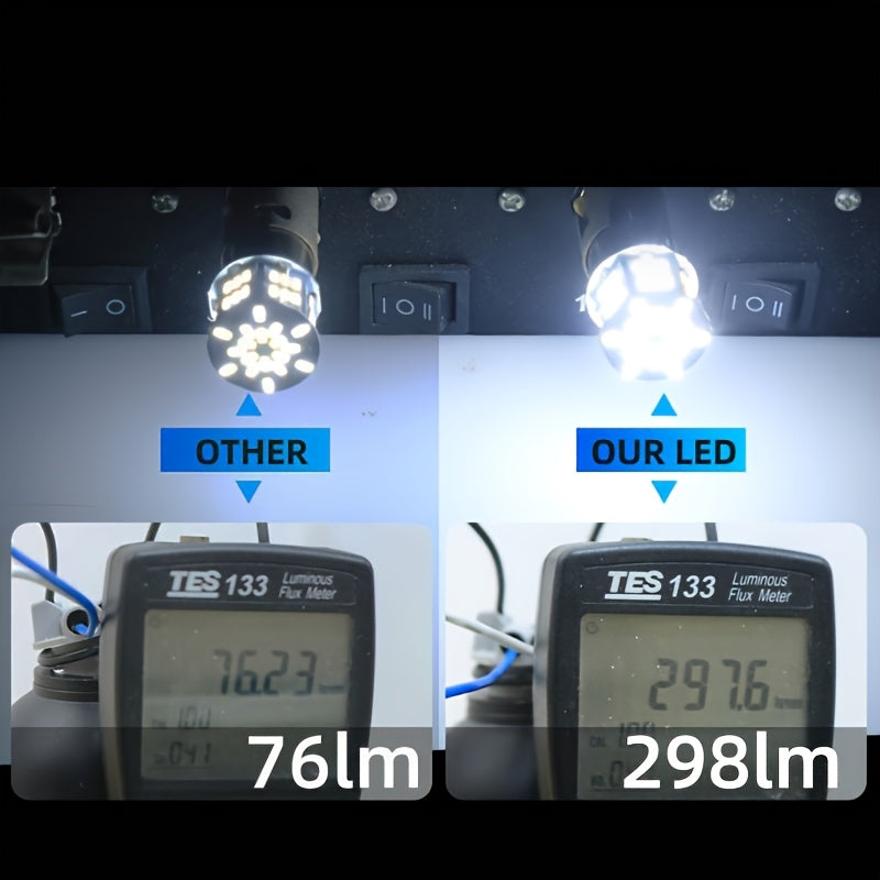 2PCS White LED Brake Light Bulb 1157 BAY15D for Car Tail Backup Parking