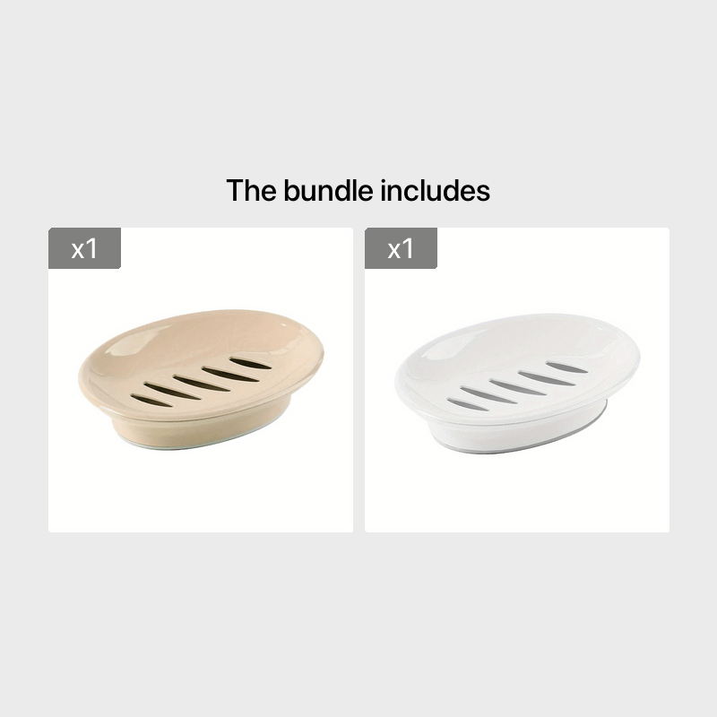 Double Layers Soap Saver for Kitchen and Bathroom Durable Plastic Storage Organizer