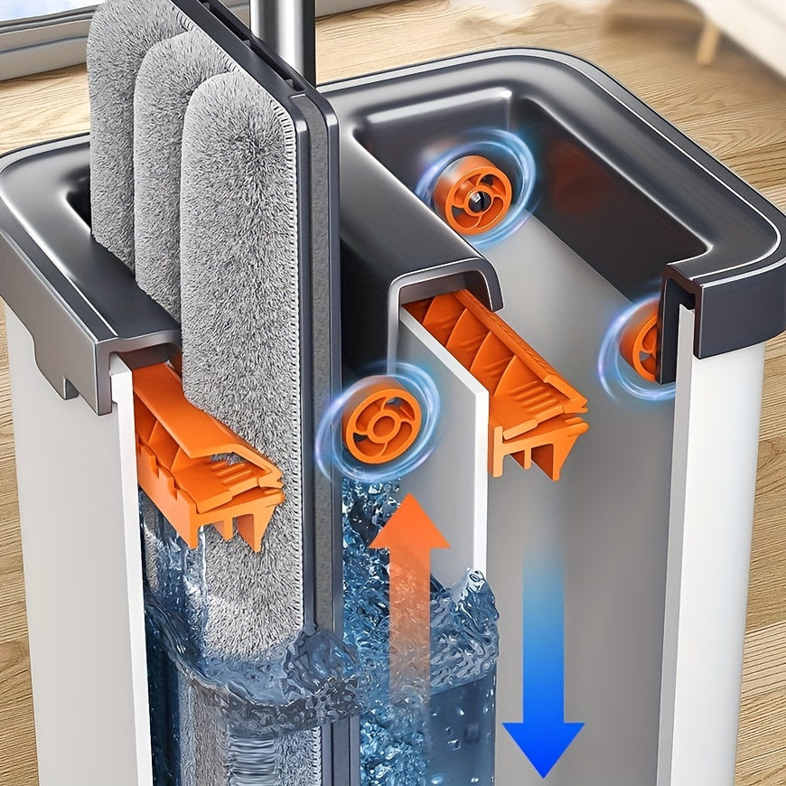 O'z-o'zini siqib chiqaradigan, bardoshli ABS, pol, devorlar, shisha uchun ko'p qirrali tekis mop va kashlak to'plami