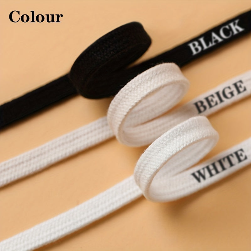 Canvas Shoe Laces White Multi-Size Durable Shoe Accessories