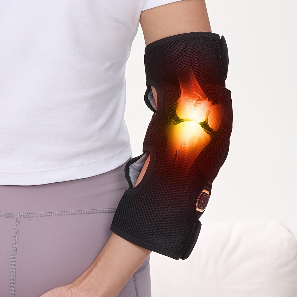 Masajeador de codo con calefacción USB portátil para hombres y mujeres, relajante calor y alivio de las articulaciones