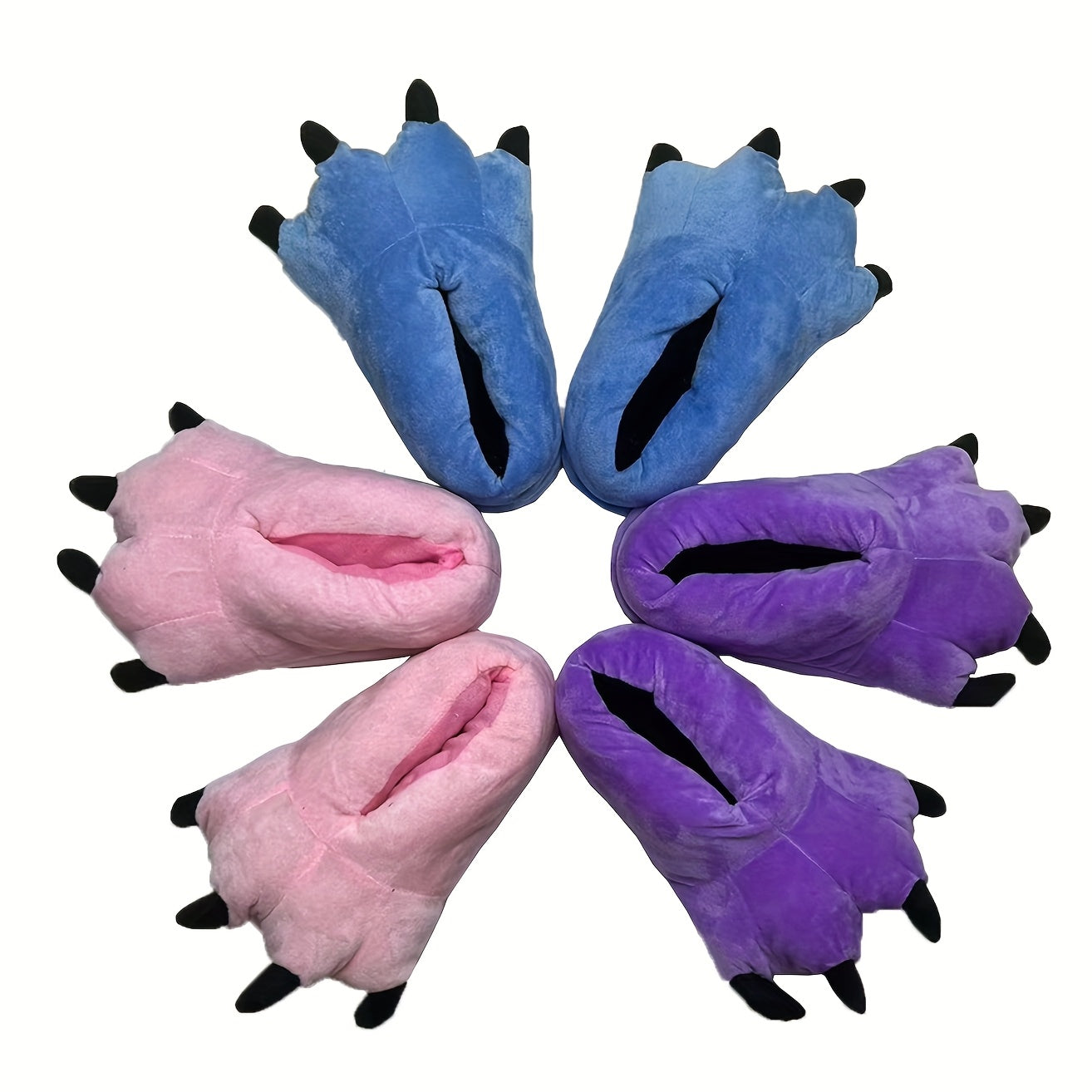 Women's Creative Dinosaur Claw Slippers Memory Foam Non-Slip Cozy Indoor Shoes