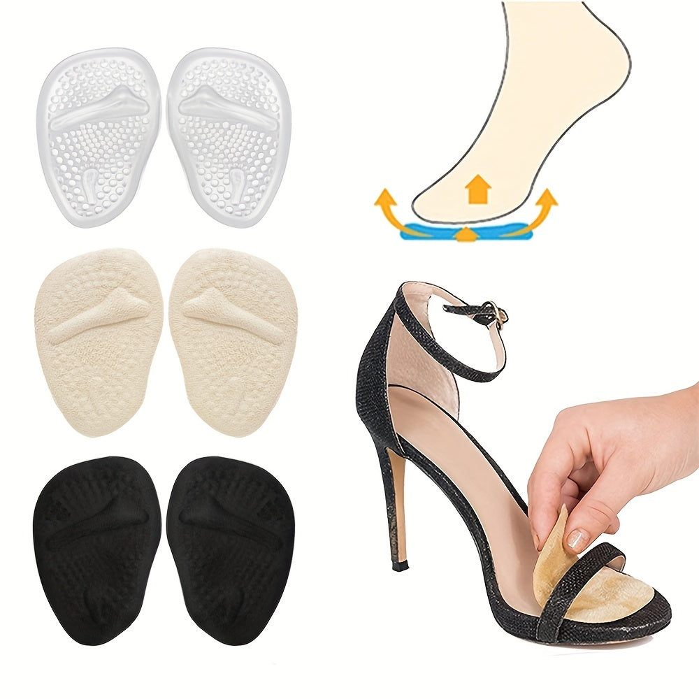 Women's Silicone Forefoot Pads Non-Slip Half Size For High Heels