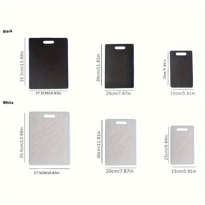 Marble Cutting Board Double-Sided PP Plastic Kitchen Chopping Board