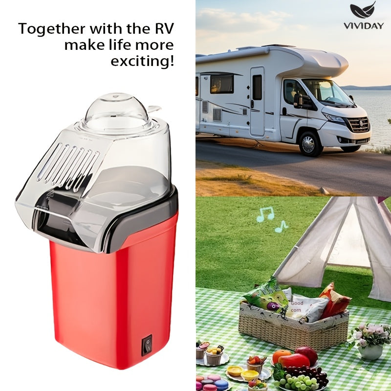 Aqlli harorat nazorati bilan avtomatik popcorn mashinasi, oson tozalanadi. Uy, piknik va tabiatda yurish uchun. 220-240V Evropa standarti rozetkasi. PP materialidan tayyorlangan, batareyasiz.