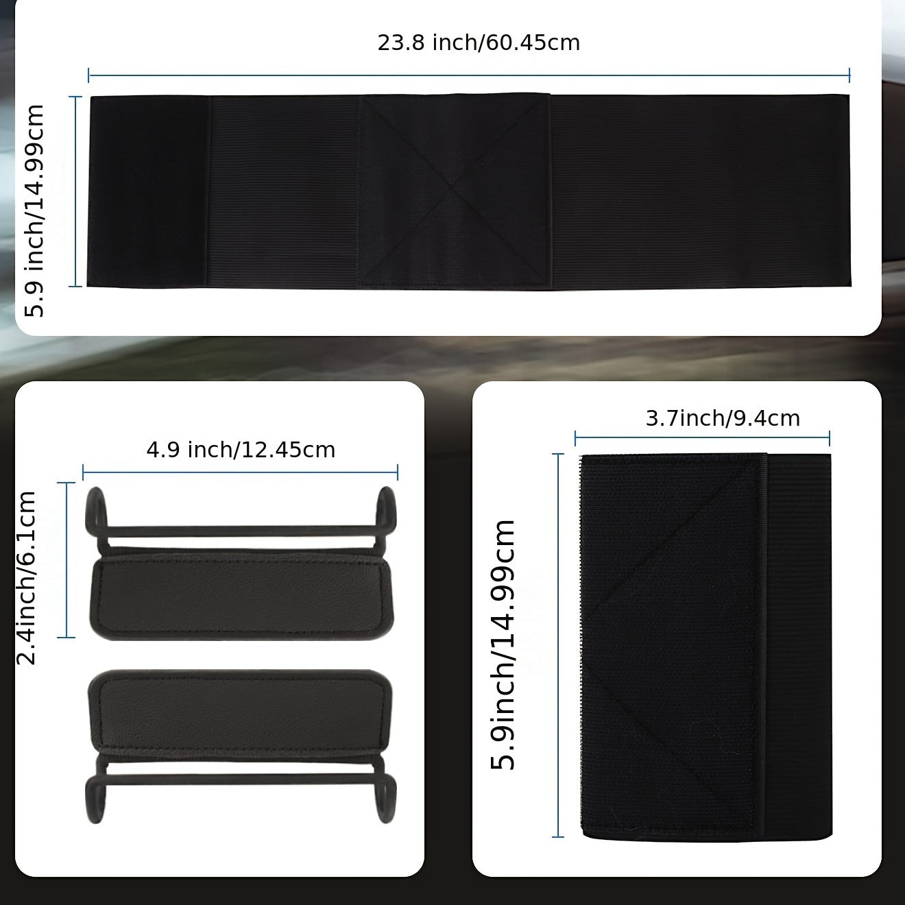 Universal Car Headrest Mount Holder With Adjustable Clamp for Tablets