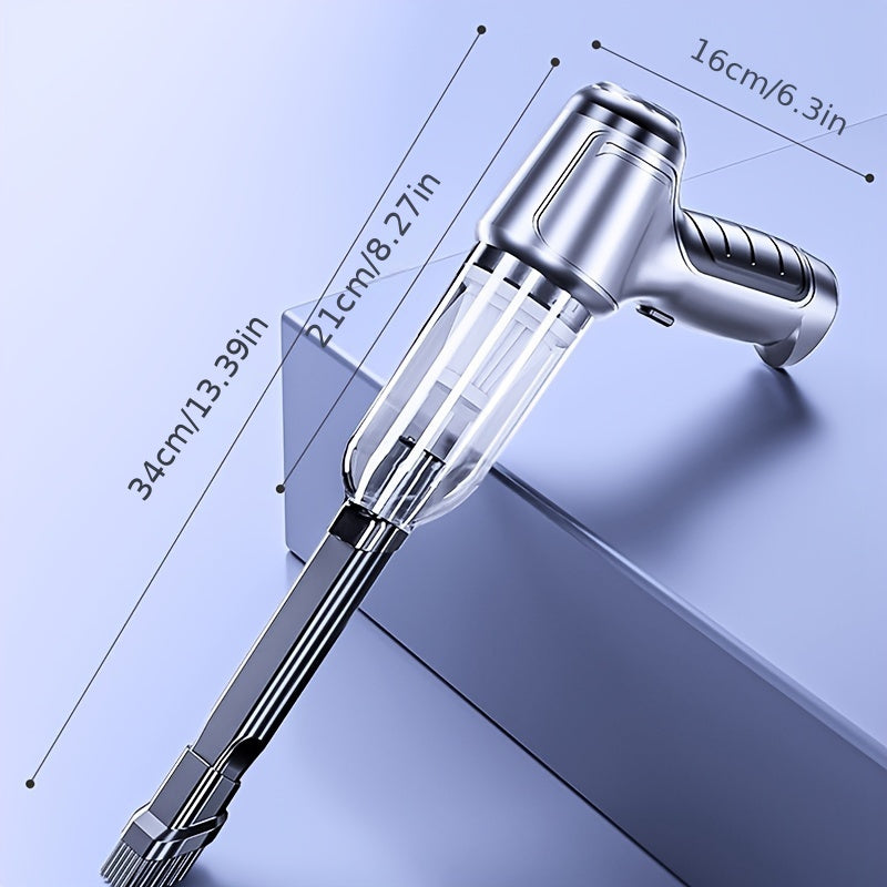 Aspiradora inalámbrica de mano para coche con succión potente y función de soplado