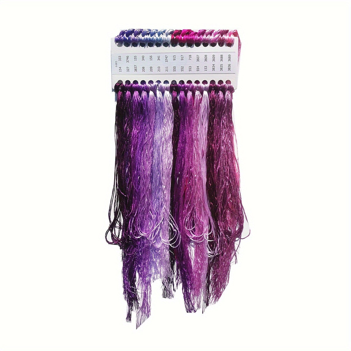 30-rangli polyester ipak ipi to'plami, xochbo'yash uchun o'z-o'zini tikish, igna ishlari