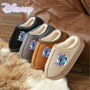 Adult Plush Slip-On Slippers with Faux Fur, Anti-Slip Sole, Brown Beige