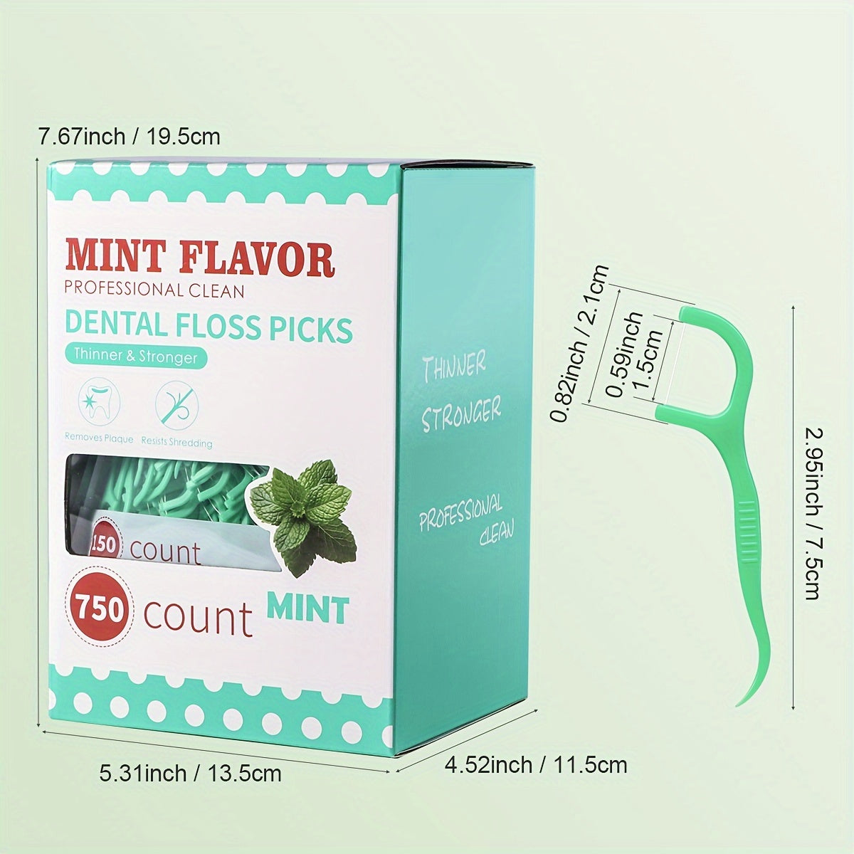 Palillo de seda dental con sabor a menta ultrafino para uso doméstico