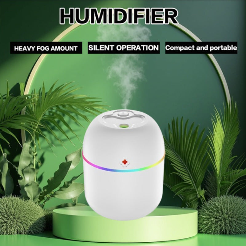 Портативный увлажнитель воздуха с ночником для автомобиля, спальни, офиса 7,44 унций