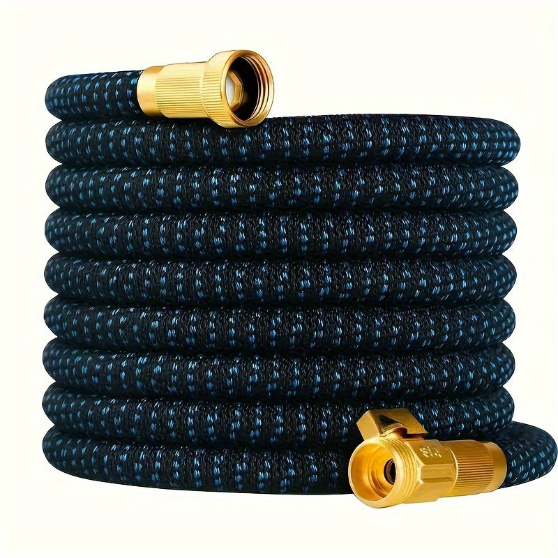 Прочный резиновый выдвижной садовый шланг для высоконапорной мойки автомобилей и орошения, с резьбой по американскому стандарту, доступный в различных длинах.