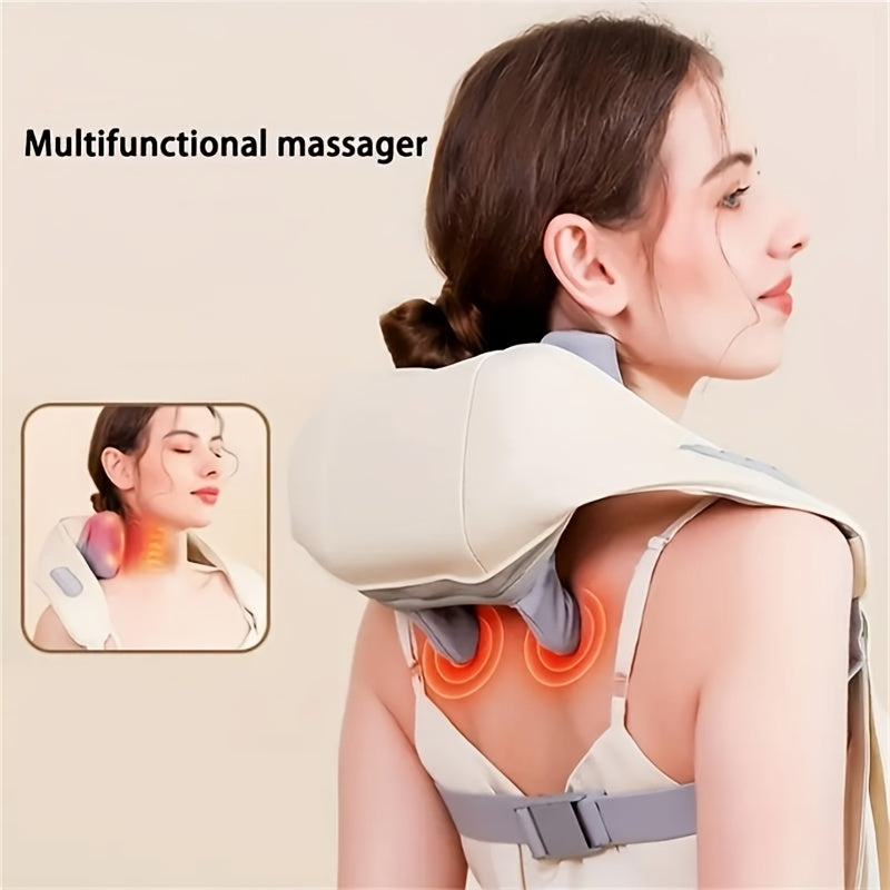 USB bilan zaryadlanadigan chuqur to'qima massajchisi - bo'yin, orqa, yelka va oyoqlar uchun portativ barmoq bosimi - erkaklar va ayollar uchun mukammal sovg'a - dam olish