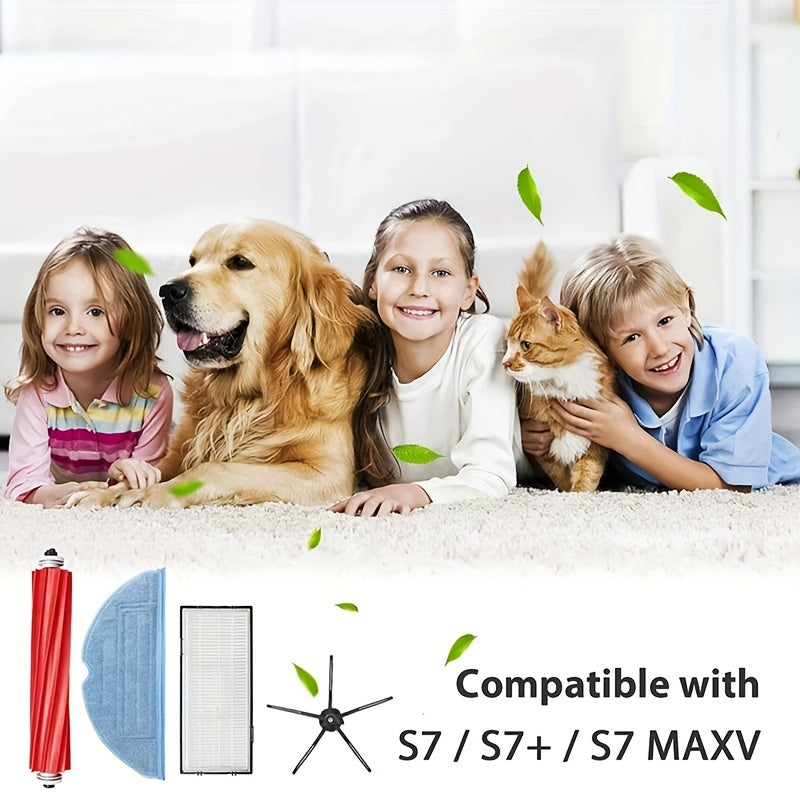 Ushbu to'plamda Roborock S7 MaxV Ultra/S7 Pro Ultra bilan mos keladigan 18 ta aksessuar mavjud. O'rnashadigan qismlar orasida 1 ta asosiy cho'tka, 4 ta mop mato, 4 ta filtr, 4 ta yon cho'tka, 4 ta chang sumkasi va 1 ta o'z-o'zini tozalash cho'tkasi bor.