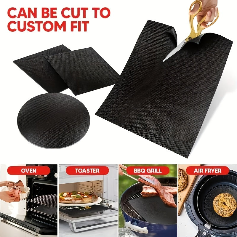 Reusable non-stick oven liner for appliances keeps oven clean