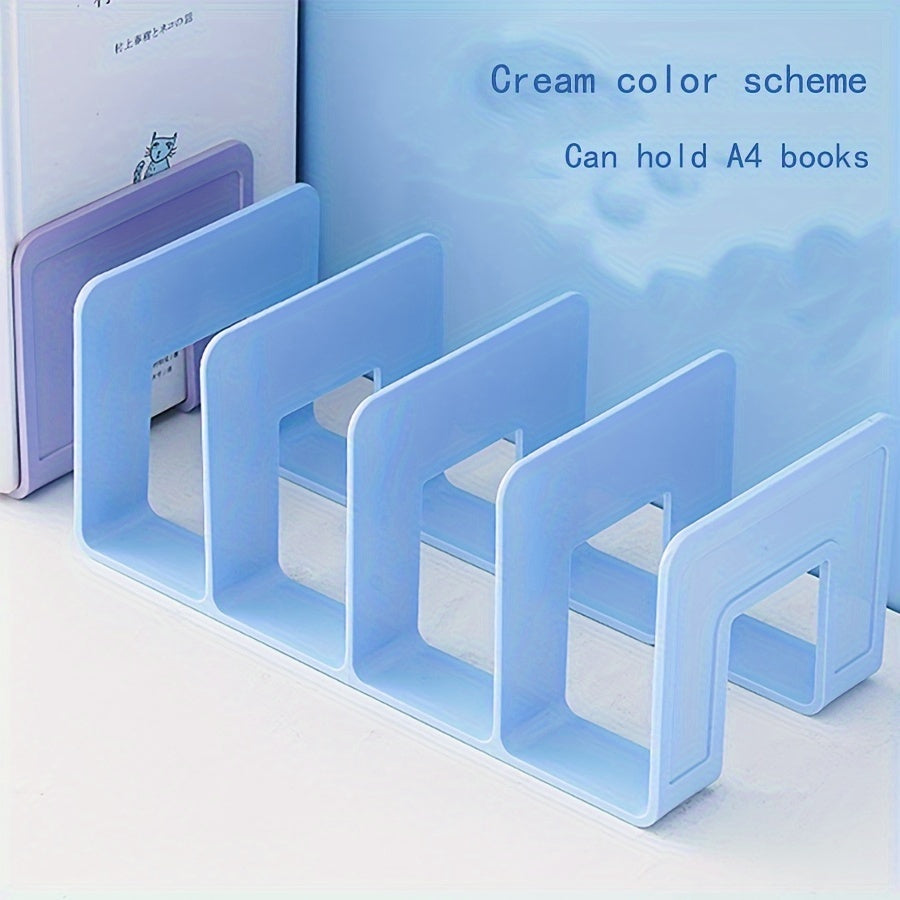 Plastic Book Organizer for Desk Office Space-Saving A4 Document Holder