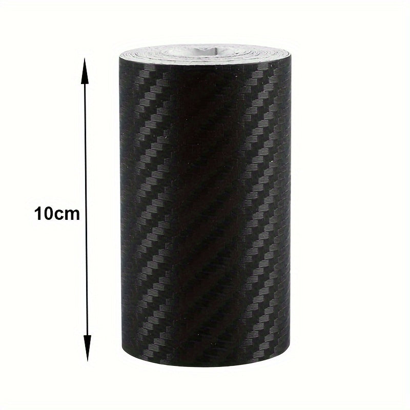 Car Door Sill Protector Carbon Fiber Anti-Scratch Kick Guard Pad