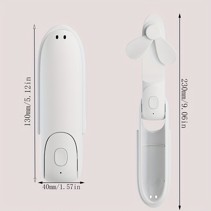 Розовый мини-портативный вентилятор с аккумулятором Power Bank USB, перезаряжаемый для кемпинга, путешествий, пляжа