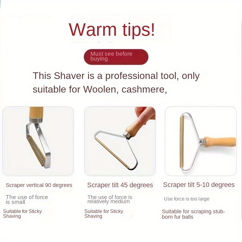 Portable Manual Lint Remover 2-Pack for Pet Hair Clothes Sofa Carpet Fabric Shaver