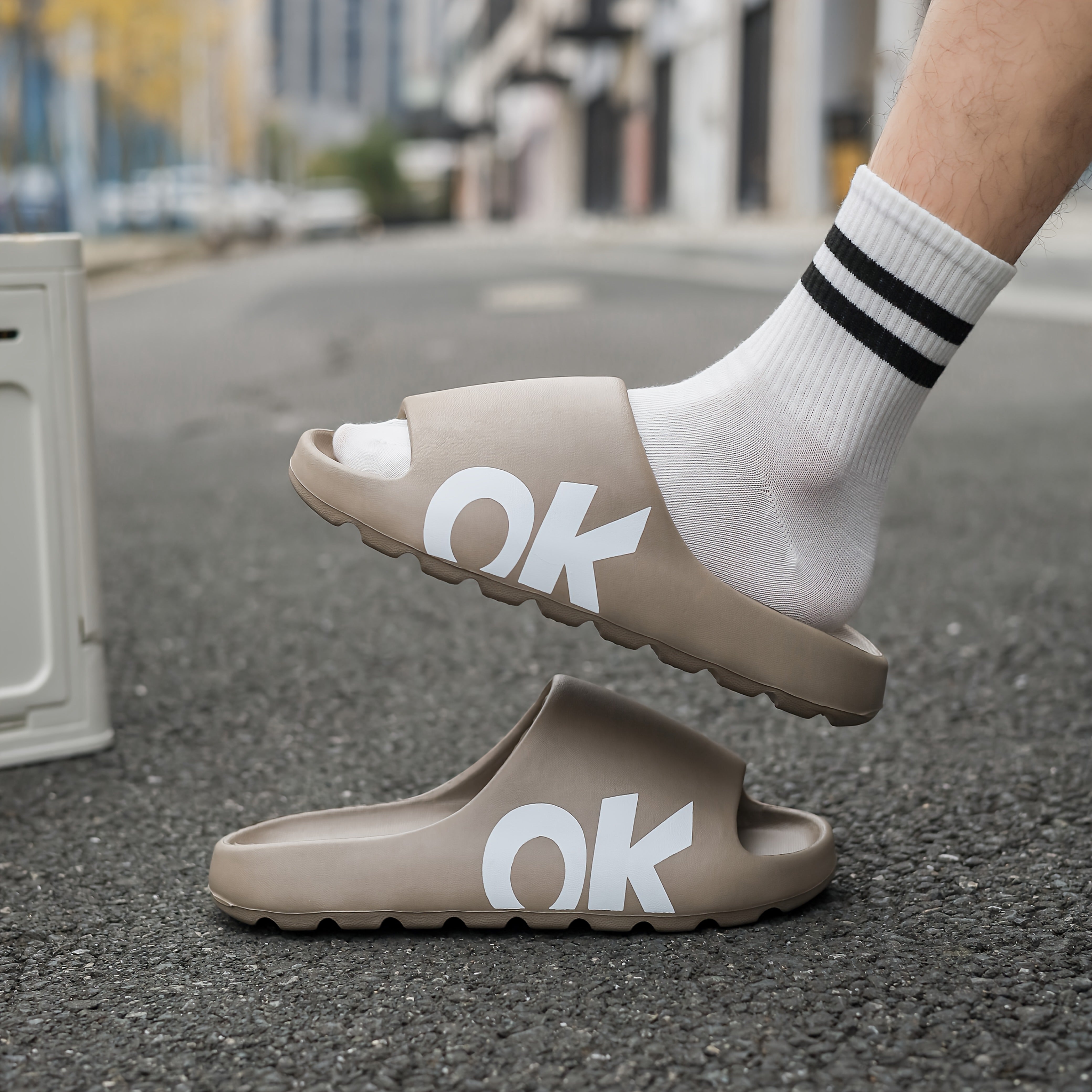 Unisex Summer EVA Slides Lightweight Non-Slip Casual Beach Sandals