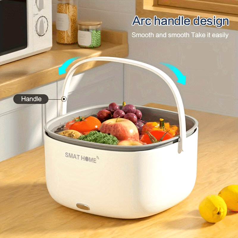 Portativ meva va sabzavot yuvish mashinasi, batareyka bilan ishlaydi, PP material, qiyshiq tutqich bilan