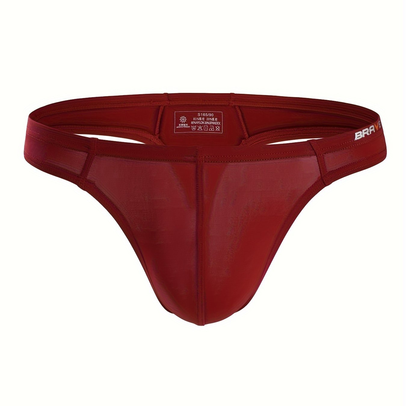 Men's Low-Waist Fitness T-Pants Stretch U-Shape Thongs