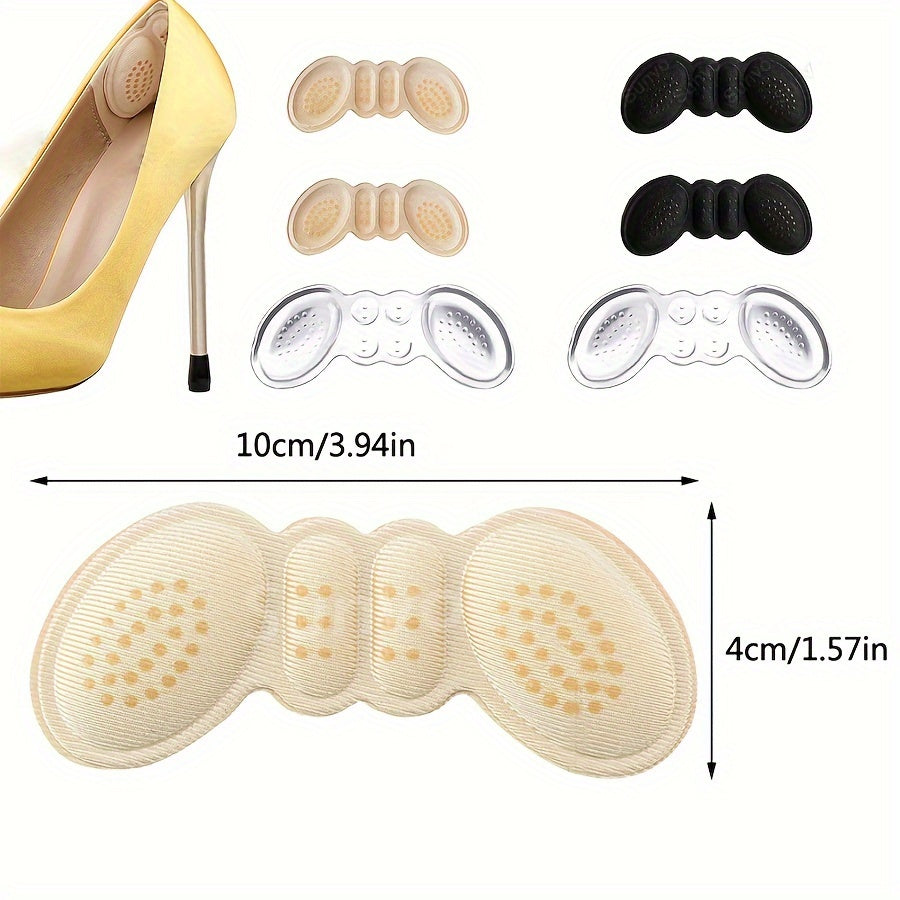 Women Clear Heel Pad Protectors 3 Pairs Adhesive Scuff Guards