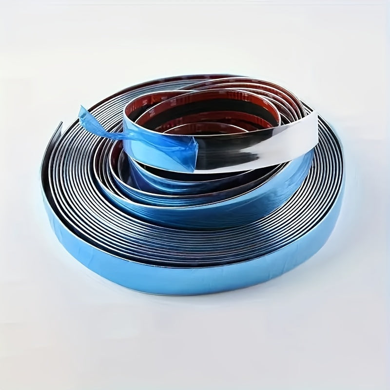 Protector de parachoques, puertas y ventanas de cromo plateado para coche, de 3m/118in