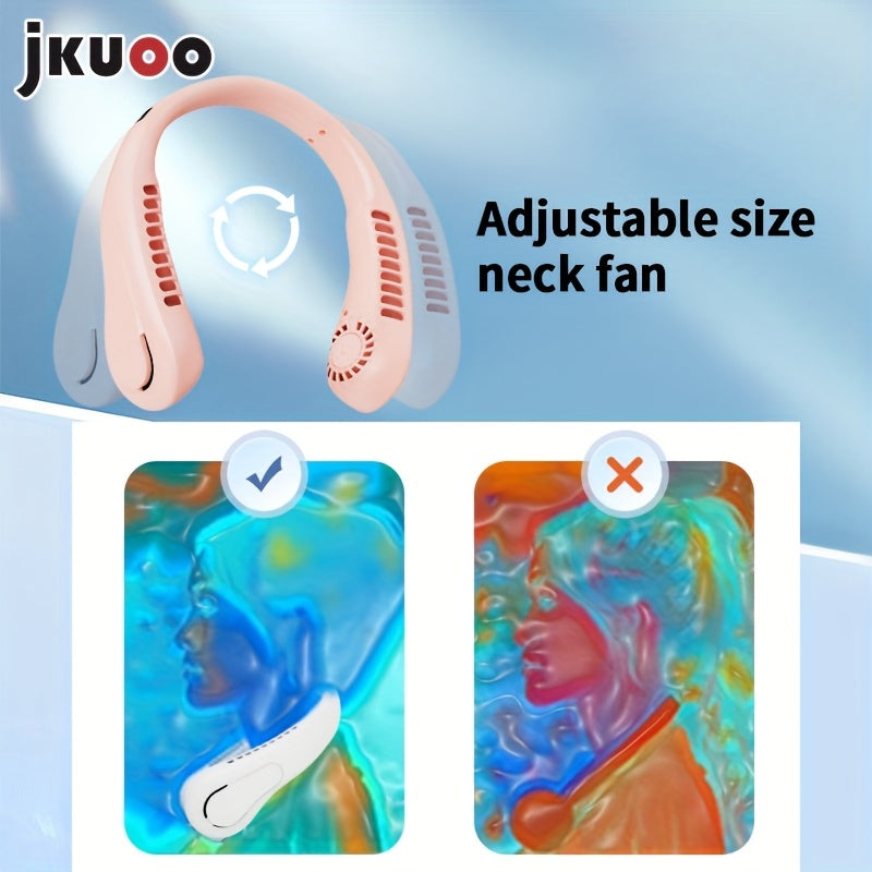 USB Hanging Neck Fan Portable Leafless Silent Electric Fan for Outdoor Use