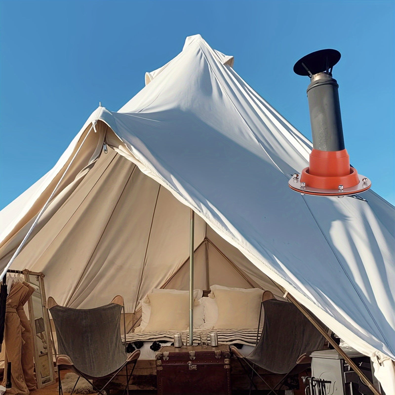 Silicone Tent Pipe Seal Kit for Camping Heating Cooling Equipment