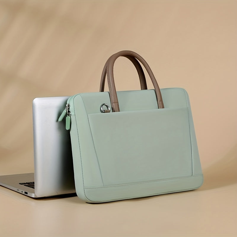 Bolsa de nylon resistente al agua para portátil con correa ajustable para escuela, oficina y uso diario