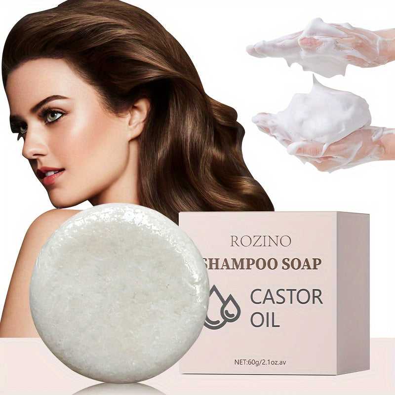 Unisex Castor Oil Shampoo for Oily Scalp and Hair Cleansing Natural Moisturizing