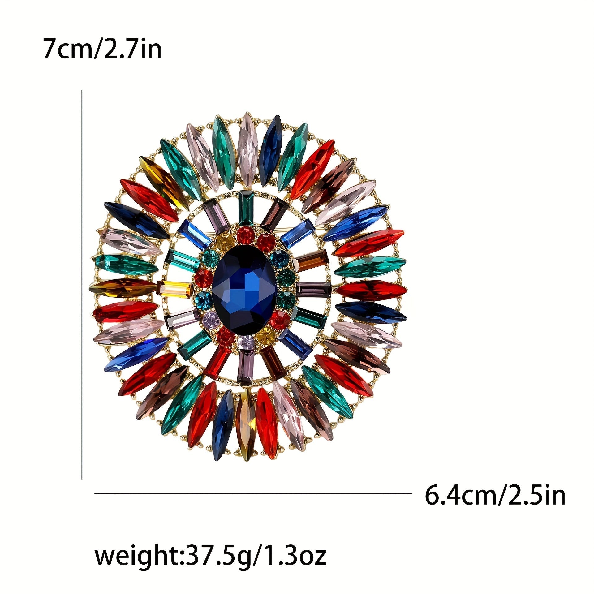 Роскошная красная кристаллическая брошь с маркезитными формами - стильный и уверенный модный аксессуар для женщин