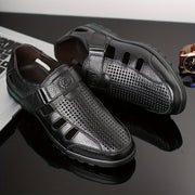 Sandalias de playa para hombre de verano, casuales, de punta cerrada, con suela de goma perforada para senderismo