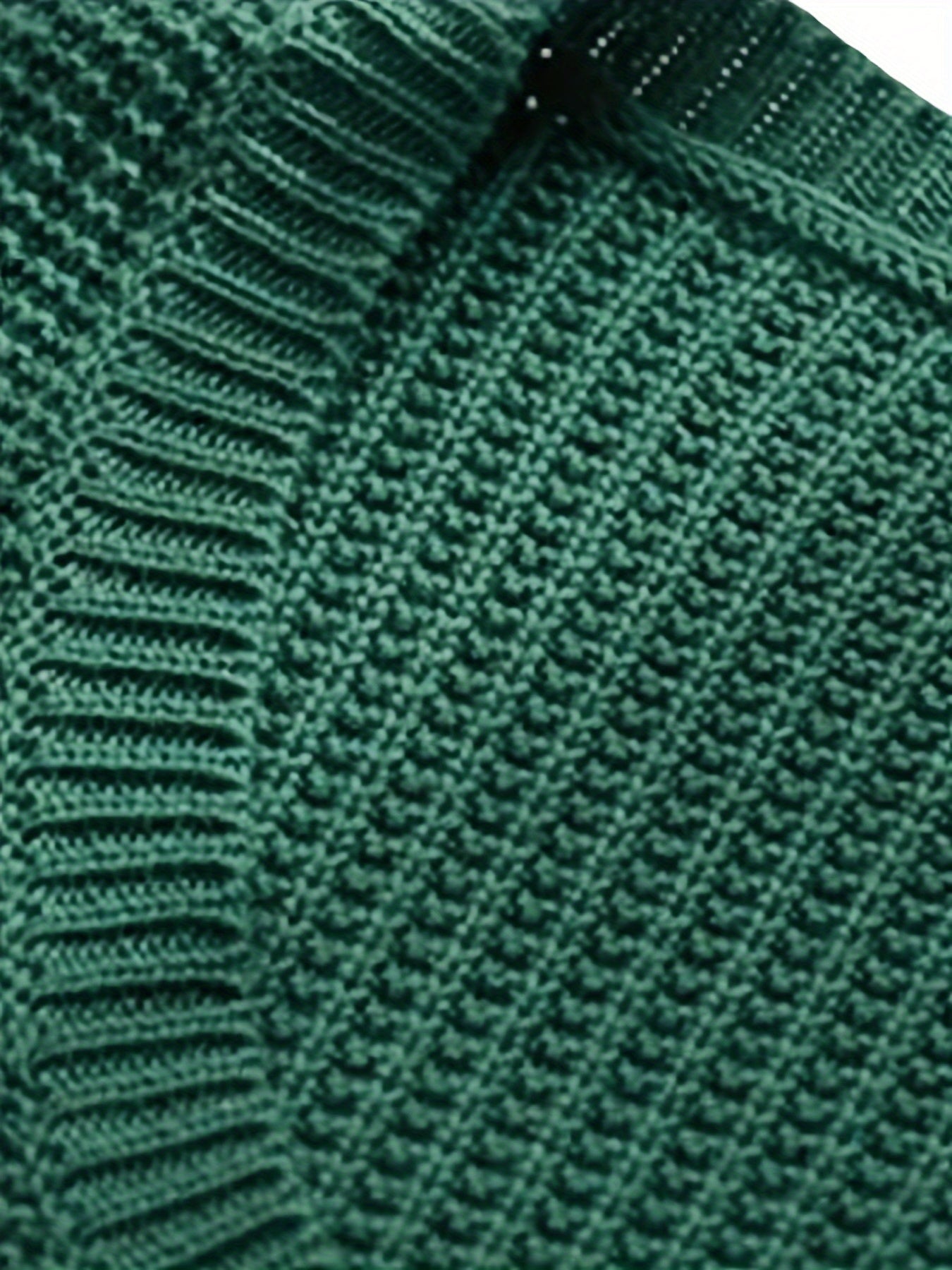 Chaleco de punto sin mangas para mujer talla grande, verde, con botones y bolsillos, primavera y otoño