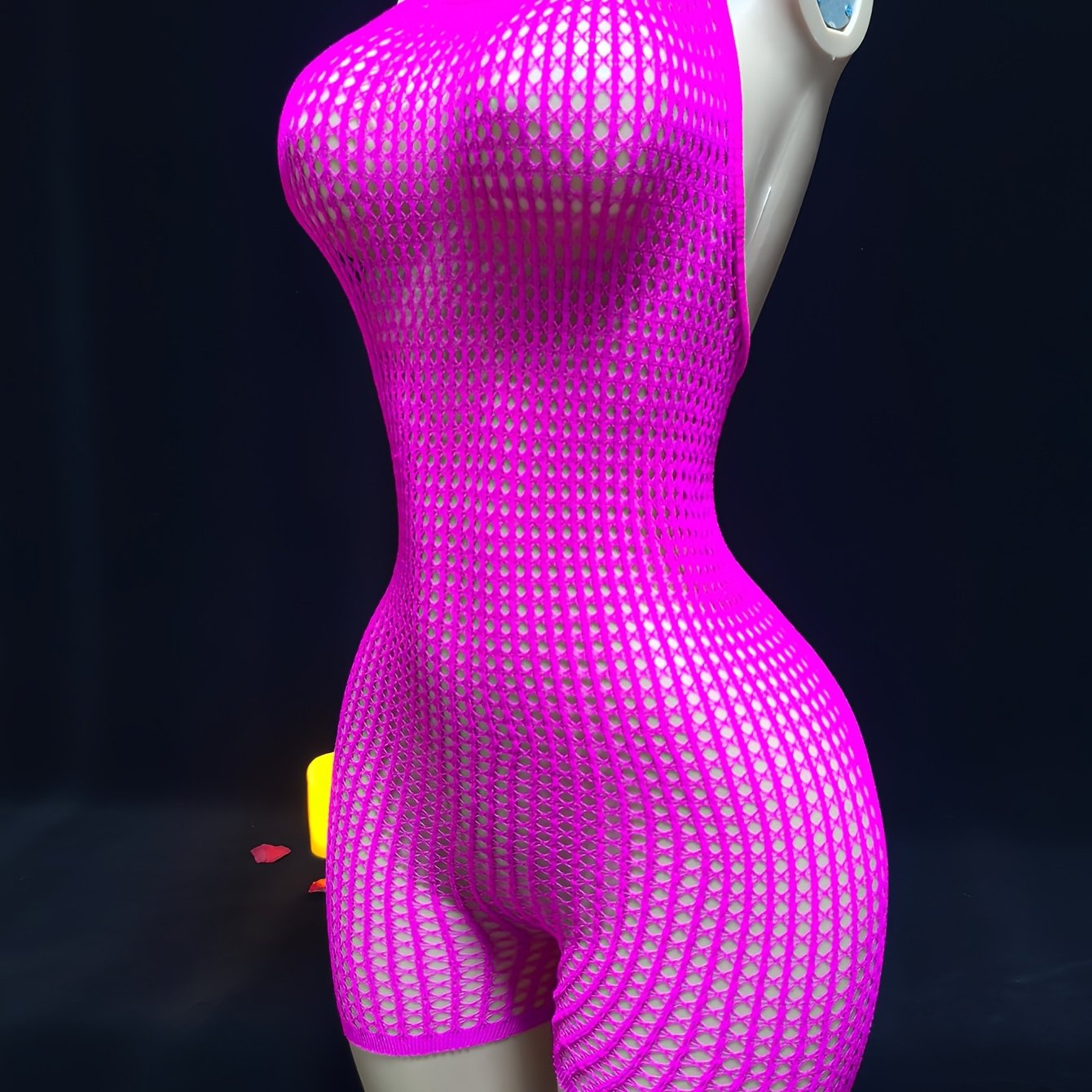 Women's Sleeveless Halter Dress for Valentine's Day