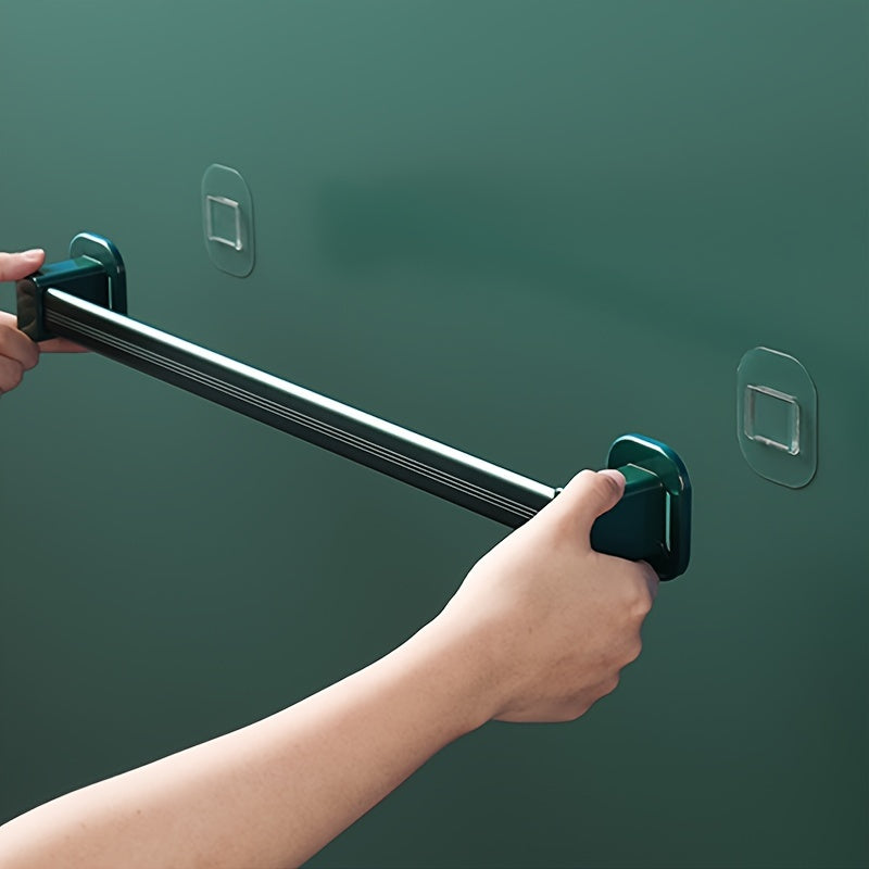 Estante para zapatillas de aluminio de larga duración, montaje en pared, para puerta de baño, antideslizante